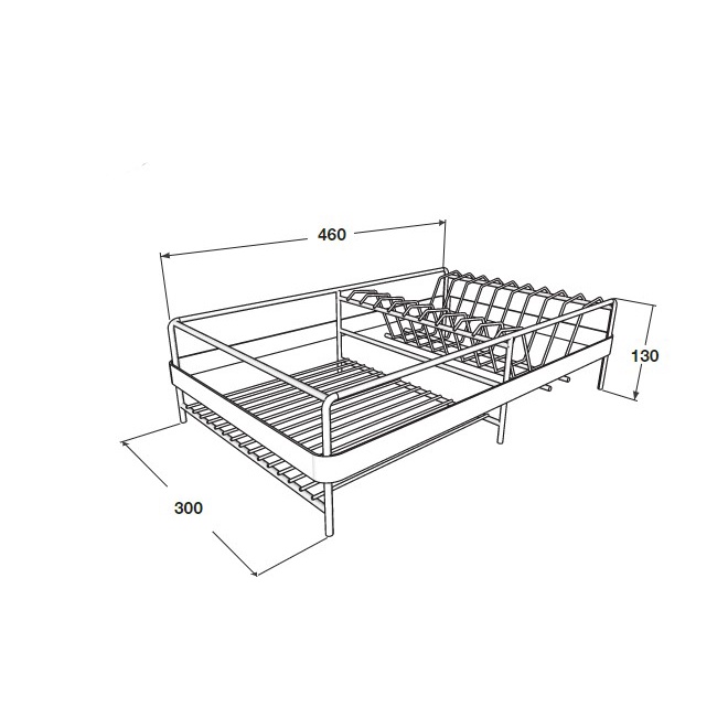 hafele-522-47-209-ตะแกรงคว่ำจาน-สแตนเลส-304-plate-rack-dish-rack-เฮเฟเล่-ตะแกรง-พักจาน-ที่คว่ำจาน-สเตนเลส-304