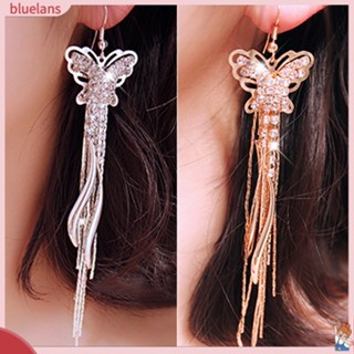 สร้อยข้อมือโซ่เส้นยาว Moon Drop Tassels สําหรับสตรีต่างหู