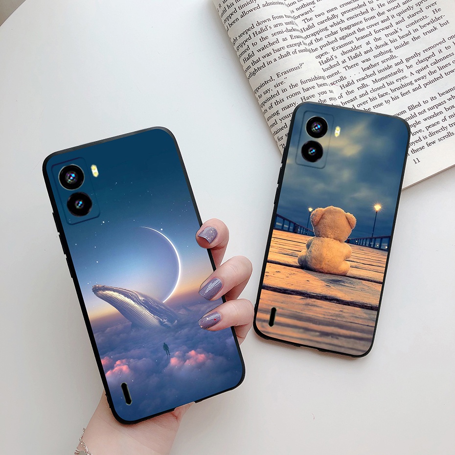 tecno-pop-6-เคสหรูหรา-ท้องฟ้าเต็มไปด้วยดวงดาว-สีดํา-ซิลิโคน-tpu-ฝาหลัง-tecno-pop6-be7-เคสโทรศัพท์-แบบนิ่ม