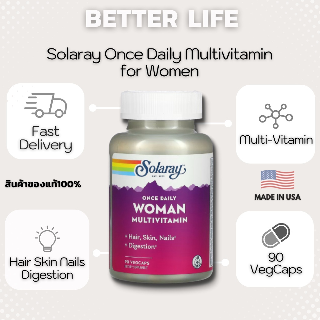 วิตามินสำหรับผู้หญิงโดยเฉพาะ-solaray-once-daily-multivitamin-for-women-vegcap-90-capsules-no-639