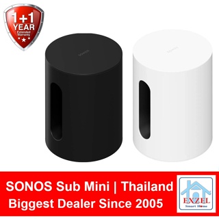 Sonos SUB Mini : 1Yr + 1 Extra Yr Warranty | Fast 1 Day Ship from Bangkok Stock - Wireless Subwoofer | Black / White