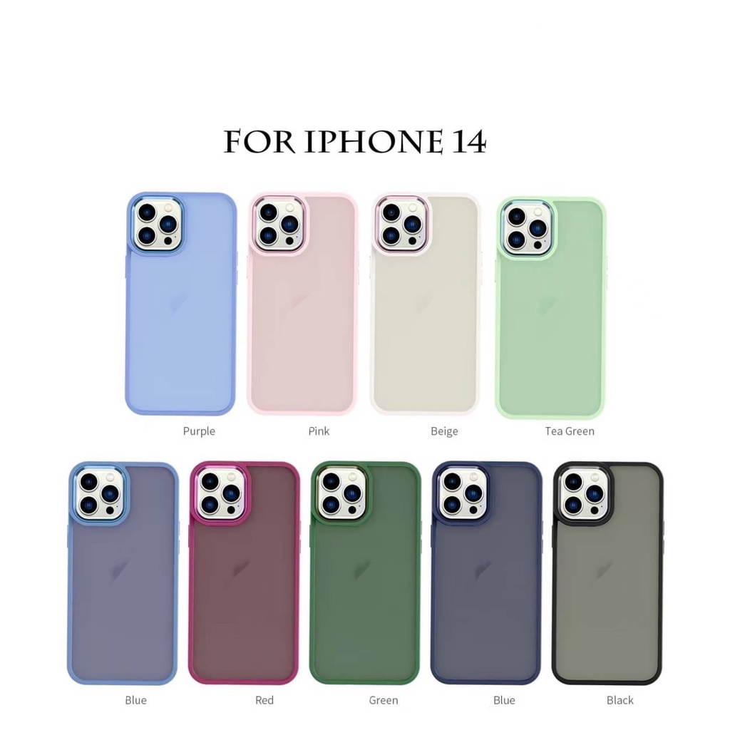 เคส-ขอบสีเปิดกล้อง9สี-ip14-ip14plus-ip14pro-ip14promax