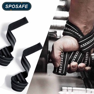 Sposafe สายรัดข้อมือยกน้ําหนัก พร้อมแผ่นรอง สําหรับผู้ชาย และผู้หญิง 1 คู่