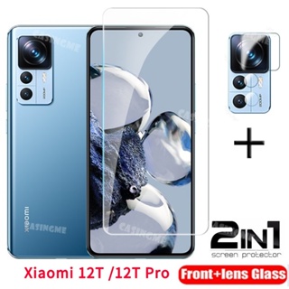 2 in 1 ฟิล์มกระจกนิรภัยกันรอยหน้าจอ เลนส์ด้านหลัง สําหรับ Xiaomi 12T Flim Xiaomi 12T Pro 12 T T12 Pro 12TPro 4G 5G