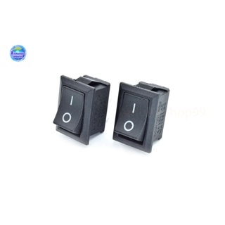 เช็ครีวิวสินค้าKCD1-101 Switch 6A-10A 250V 2Pin Snap-in On/Off Rocker Switch(2 ตัว)