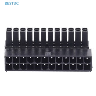 Best3c ATX 24pin 90 องศา 24 พิน ถึง 24 พิน ปลั๊กอะแดปเตอร์ เมนบอร์ด เชื่อมต่อ พาวเวอร์ โมดูลาร์ สําหรับสายเคเบิล แหล่งจ่ายไฟ ขายดี