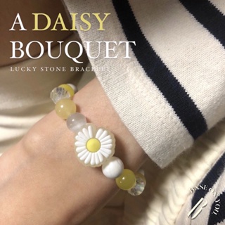 BASE ON YOU - Lucky stone bracelet : A DAISY BOUQUET (กำไลข้อมือหินนำโชค)