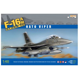 โมเดลเครื่องบินรบ Kinetic Model 1/48 KI-K48002 F-16A MLU Block 10 Nato Viper