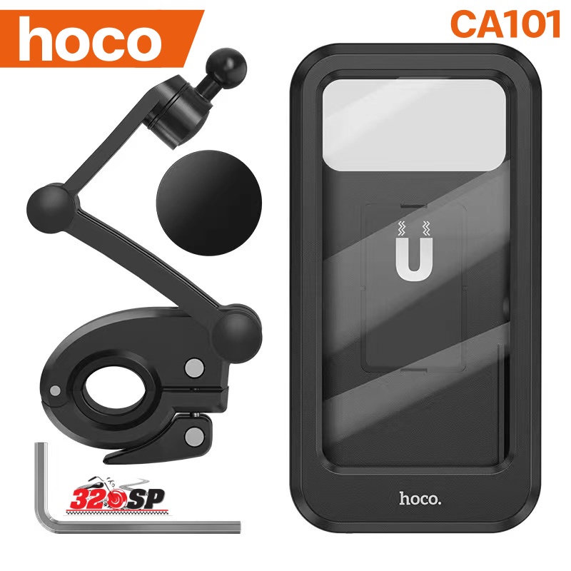 ที่จับมือถือติดมอเตอร์ไซค์กันน้ำ-hoco-ca101-rider-waterproof-stand-กันน้ำปรับระดับได้-ส่งไว