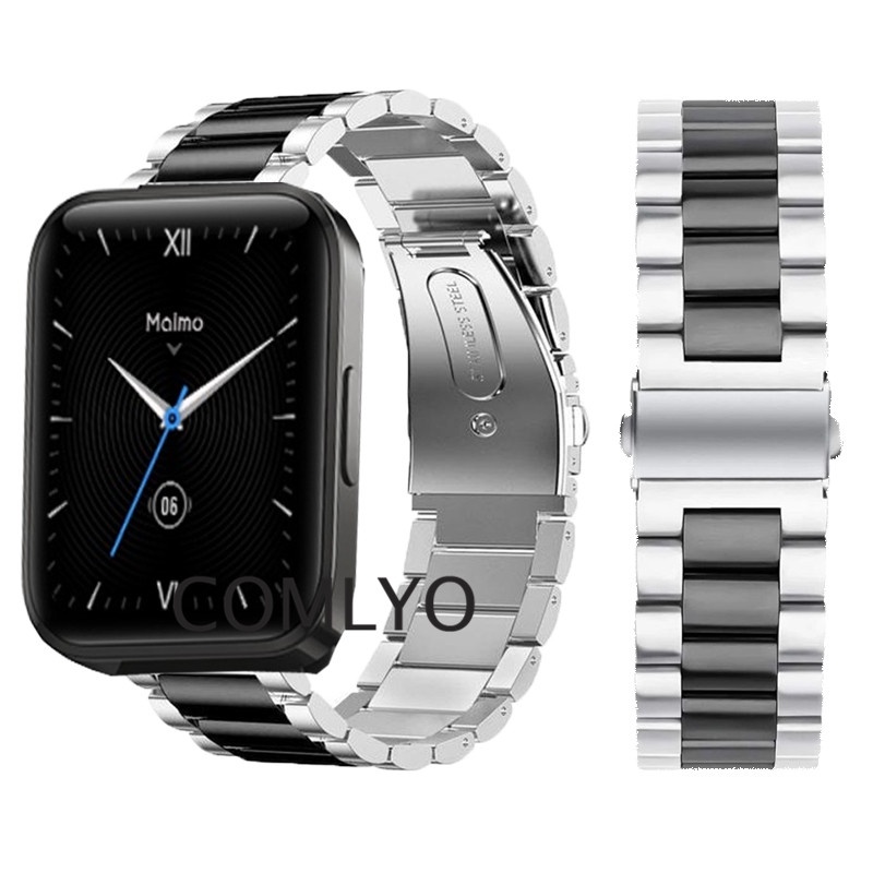 สําหรับ-maimo-watch-flow-strap-smartwatch-สายเปลี่ยนโลหะสแตนเลส-ปรับได้