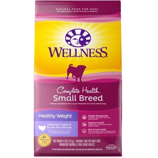 อาหารสุนัข Wellness Complete Health สูตร Small Breed Healthy Weight Deboned Turkey &amp; Brown Rice Recipe ขนาด 1.8 kg