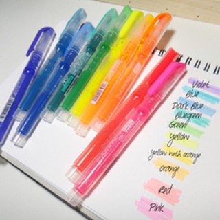 สินค้า ZEBRA ปากกาเน้นข้อความ Sparky-1 หมึกน้ำ สีสะท้อนแสง ด้ามใส เห็นปริมาณน้ำหมึก
