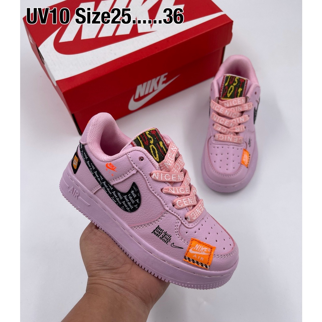 nike-air-force-1-kids-รองเท้าผ้าใบผูกเชือกสำหรับเด็ก