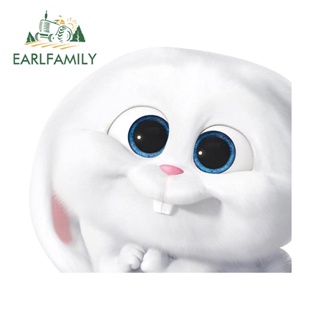 Earlfamily สติกเกอร์ไวนิล ลายการ์ตูน Snowball สําหรับติดตกแต่งรถยนต์ แล็ปท็อป กีตาร์ 13 ซม. x 11.2 ซม.