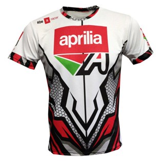 เสื้อยืด พิมพ์ลายรถจักรยานยนต์ maglietta aprilia camiseta แฟชั่น สําหรับผู้ชาย