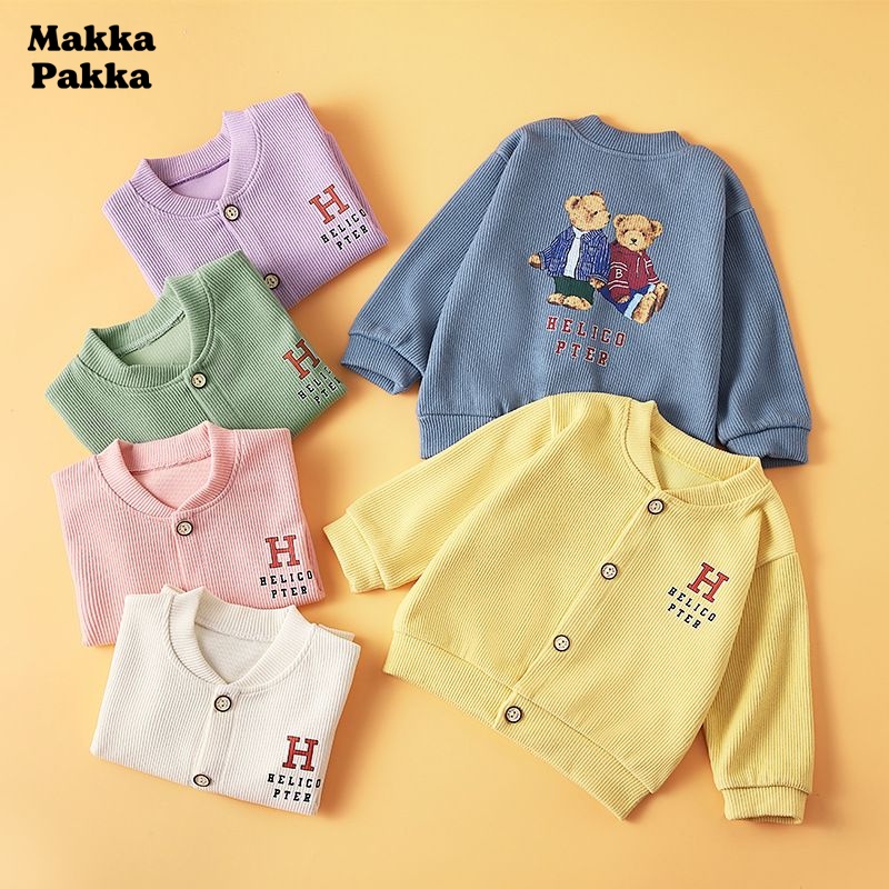 ภาพหน้าปกสินค้าMakka Pakka เสื้อกันหนาวเด็ก เสื้อแขนยาวเด็ก ชุดกันหนาวเด็ก 2022 ใหม่ S053004