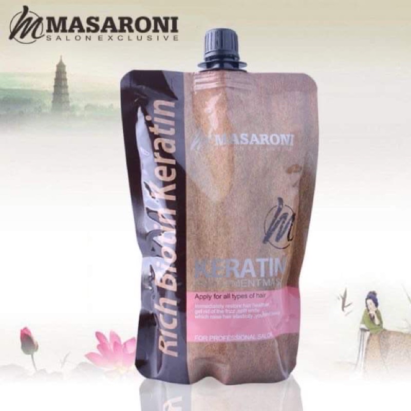 ทรีทเม้นท์เคราติน-มาเซโรนี่-masaroni-keratin-treatment-mask-500ml-มาซาโรนี่-เคราติน-ทรีทเม้นท์-มาส์ค