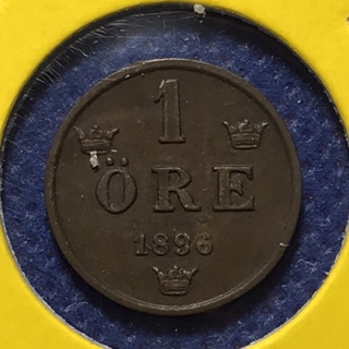 Special Lot No.60497 ปี1896 สวีเดน 1 ORE เหรียญสะสม เหรียญต่างประเทศ เหรียญเก่า หายาก ราคาถูก