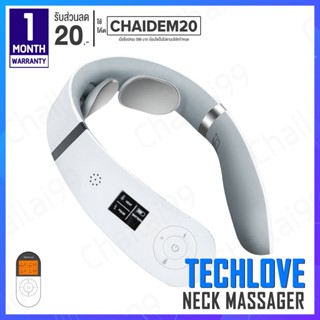 [พร้อมส่ง]  TECHLOVE Neck Massager เครื่องนวดคอ นวด ผ่อนคลาย เครื่องนวดคลายกล้ามเนื้อ