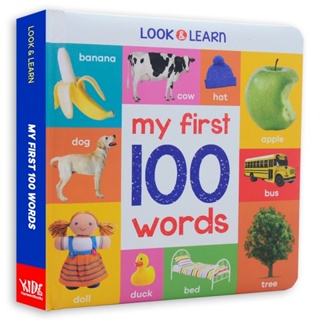 A Book*My first 100 words English flash cards kids recognition of reading cardboardการรับรู้ของเด็กในการอ่านกระดาษแข็ง