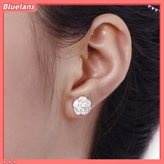 เครื่องประดับแฟชั่นโรแมนติกต่างหูชุบเงินดอกไม้ Stud Earrings ส่วนลด100 บาท โค้ด