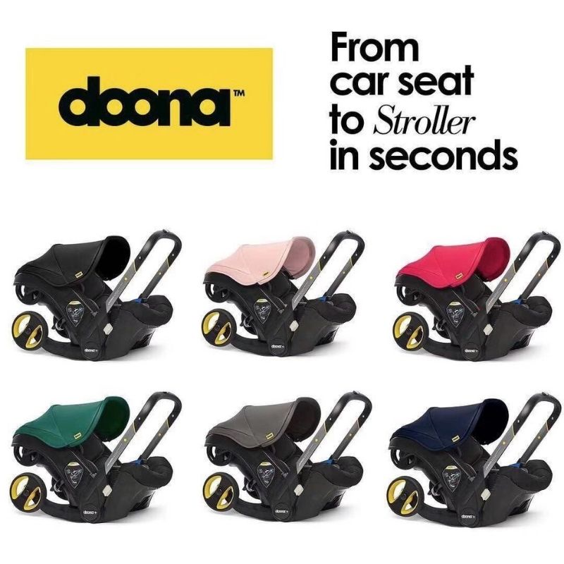 doona-รถเข็นเด็ก-คาร์ซีทรถเข็นเด็ก-car-seat-คาร์ซีท-มารถปรับเป็นรถเข็นเด็กได้แค่-1-วินาที-4-in-1-ที่นั่งรถสำหรับเด็ก