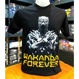 เสื้อMarvel_ลิขสิทธิ์แท้_ลายBlackPanther.สีดำ(MVX-283)