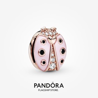 Pandora เครื่องประดับเงิน ชุบโรสโกลด์ 14k รูปเต่าทอง สีชมพู w1022