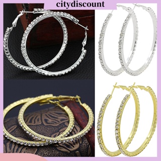 &lt;citydiscount&gt;  City_Womens 1 Pair ต่างหูแบบห่วง Dangle Jewelry