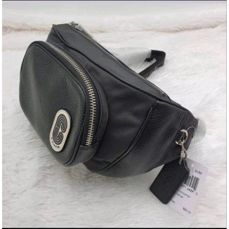 Coach 91066 Court Belt Bag Coach 希少美品 COACH ブラック ボディ