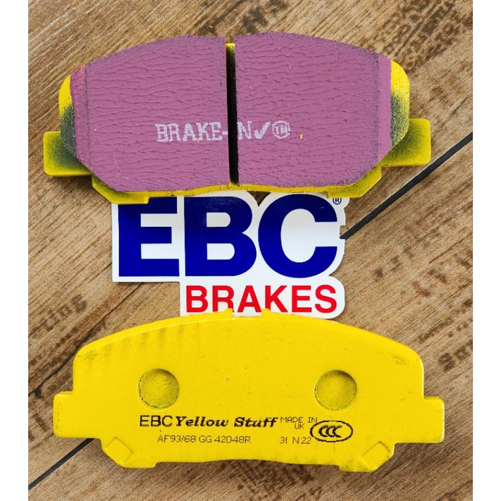 ผ้าเบรค-ebc-brakes-รุ่น-yellowstuff-ผ้าหน้า-หลัง-toyota-alphard-anh20-anh30-velfire