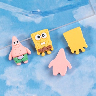 [MICON] อุปกรณ์เรซิน DIY การ์ตูนน่ารัก SpongeBob SquarePants พายสตาร์ ครีมกาว เคสโทรศัพท์มือถือ วัสดุ