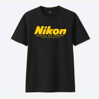 NIKON SLR DIGITAL CANERA T SHIRT เสื้อยืด กล้องถ่ายภาพ นิคคอน ผ้า COTTON100% M-3XL