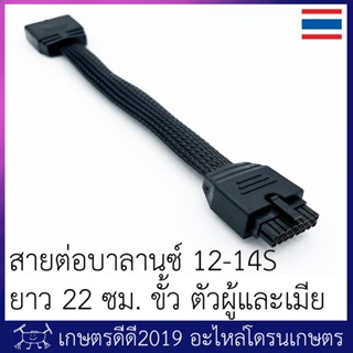 ภาพหน้าปกสินค้าสายต่อเพิ่มความยาว สายบาลานซ์ 12S /14S (เลือกตรงตัวเลือกสินค้านะครับ)  โดรนเกษตร ความยาว 22 ซม. ขั้วตัวผู้-ตัวเมีย ที่เกี่ยวข้อง