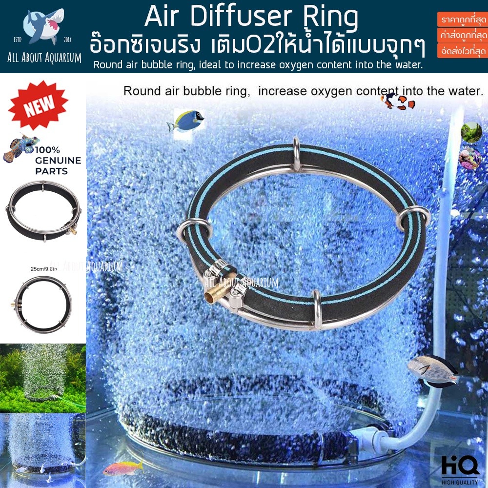 air-diffuser-ring-อ๊อกซิเจนริงค์-แบบวงกลม-สำหรับเติมอ๊อกซิเจนใน-บ่อปลา-ตู้ปลา-เนื้อละเอียด-กระจายอากาศได้ดี-oxygen-bar