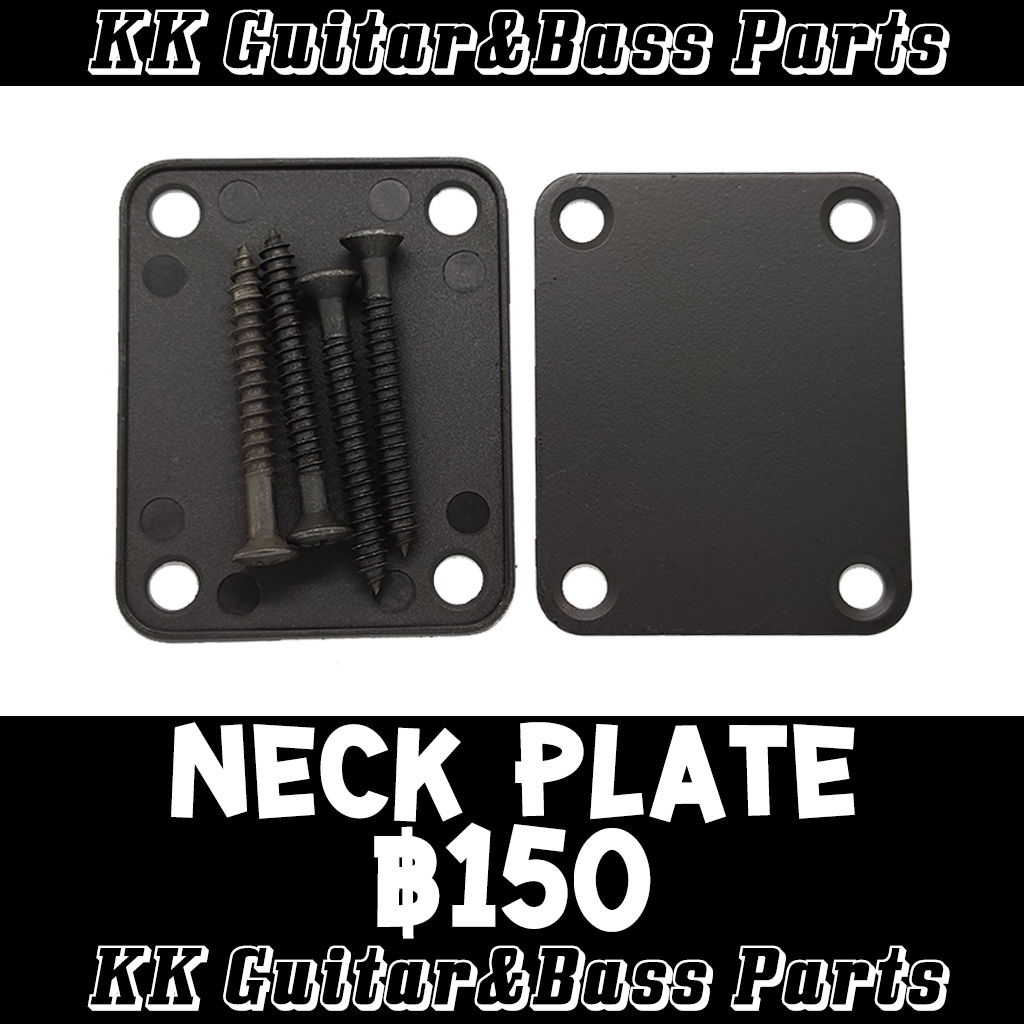 ภาพหน้าปกสินค้าNeck Plate, Neck Fixed Mounting Guitar เพลทหลังคอ สกรูยึดคอ กีตาร์,เบส by KK G&B Parts จากร้าน kkpartsshop บน Shopee