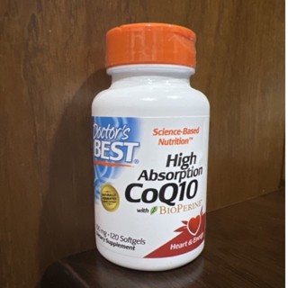 (((พร้อมส่ง))) Doctor’s Best High Absorption Co Q10 100 mg (120 Softgels)