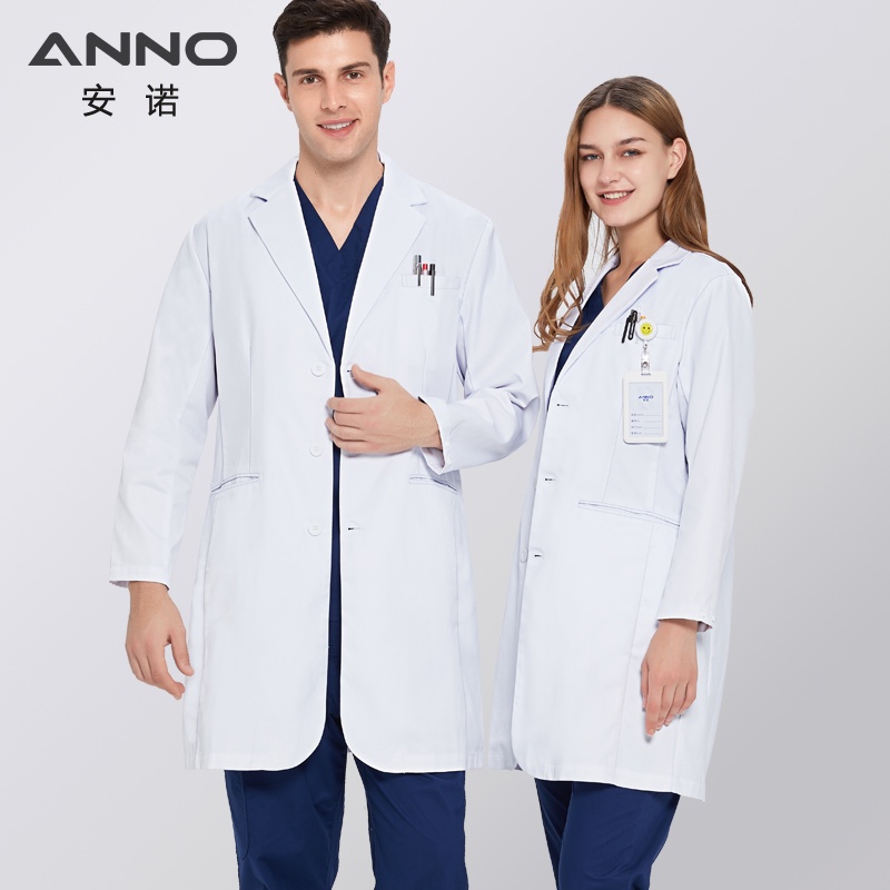 anno-เครื่องแบบห้องปฏิบัติการป้องกันไฟฟ้าสถิตย์ออกพอดีออกกําลังกายสวม-unisex-ร้านขายยาเสื้อคลุมสีขาวเคมีชายหญิงสีขาวชุดคลินิกแพทย์