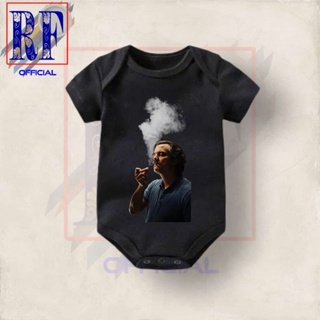 เสื้อผ้าเด็กทารก เสื้อผ้าเด็กผู้ชาย เด็กผู้หญิง ลายกบ JUMPER BABY Pablo Emilio Escobar Gaviria BODYSUIT