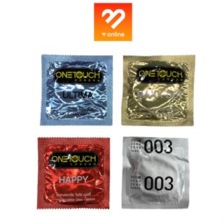 ภาพหน้าปกสินค้าของแท้!! ไม่ระบุชื่อสินค้า!! แบบชิ้นเดียว ONETOUCH Condom ถุงยางอนามัย วันทัช มีหลายขนาด 49-56 มม. ถุงยาง ที่เกี่ยวข้อง