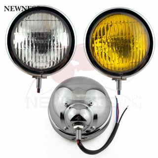 Motorcycle Headlights Motorbike Retro Bullet Fog Light Auxiliary Light Sealed Beam Fit for Harley Touring Dyna Electra G