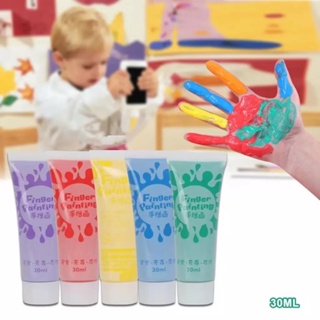 สินค้า [พร้อมส่ง]ครบ12สี สีน้ำล้างออกได้ Finger paint สีนิ้วสนุก ปลอดภัยและล้างทำความสะอาดได้ DIY สีสำหรับเด็กที่ทำด้วยมือ ภาพว