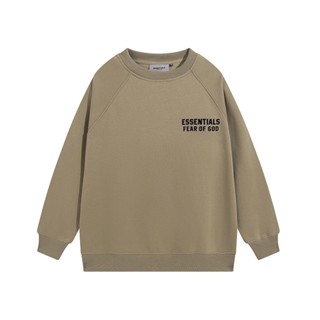 ❤ ❀ [พร้อมส่ง] ❤เสื้อกันหนาวลําลอง แขนยาว คอกลม พิมพ์ลายตัวอักษร FEAR OF GOD ESSENTIALS ทรงหลวม สําหรับผู้ชาย และผู้หญิง