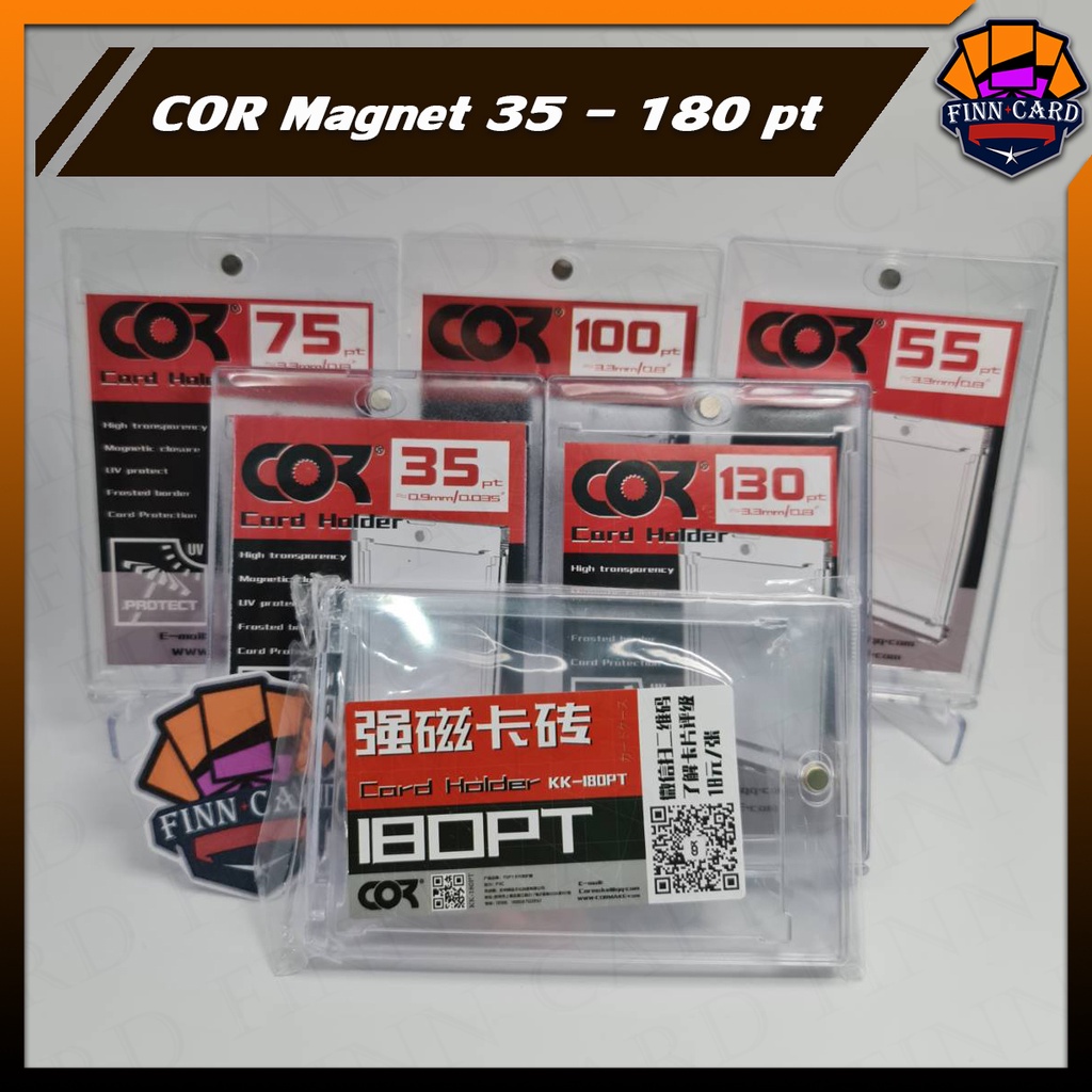 รูปภาพสินค้าแรกของCor Magnet เคสใส ใส่การ์ดสะสม กรอบแม่เหล็ก หมุดเงิน 35pt ถึง 180pt กันUV ราคาประหยัด (อาจจะมีขนแมวบ้างบางใบ)