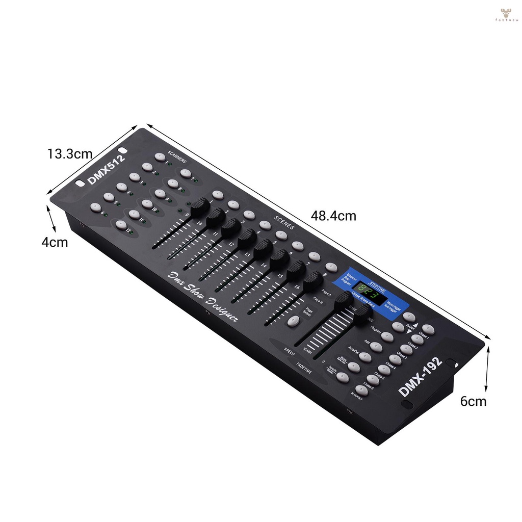 fw-dmx512-แผงควบคุมไฟดิสโก้-led-192ch-พร้อมเสาอากาศ-สําหรับเวที-dj-ผับ-บาร์-ปาร์ตี้-ดิสโก้-งานแต่งงาน