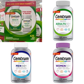 Centrum Adults Multivitamin ,Centrum Silver Women 50+ ,Centrum Silver Men 50+, 275 Tablets