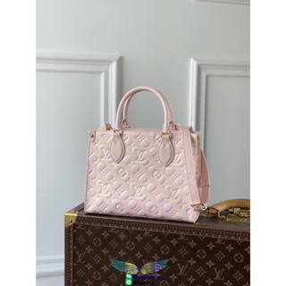 M46270 Louis LV PM open shopping tote monogram onthego shopper handbag elegant holiday bag