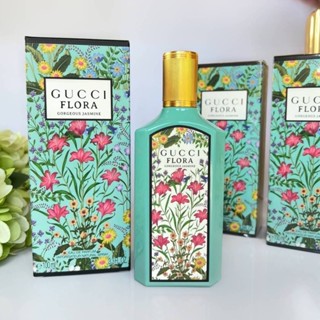 [แท้💯%] แบ่งขาย Gucci Flora Gorgeous Jasmine EDP  New 2022! น้องฟลอร่า ขวดเขียวอมฟ้าแบบวินเทจ คงคอนเสป white floral