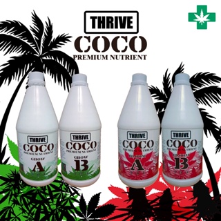 💥สินค้ามาใหม่💥ปุ๋ยน้ำสำหรับการปลูกต้นไม้ด้วยขุยมะพร้าว THRIVE COCO Premium Nutrient AB ช่วงทำใบ ทำดอก