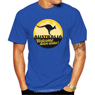 เสื้อยืดสไตล์เกาหลี Avustralya kanguru T-shirt-erkek komik hediye #4339 erkek % 100% pamuk kısa kollu baskı